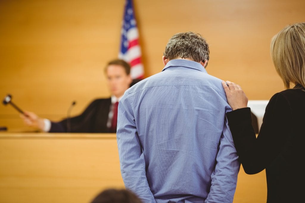 victim in court