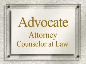 advocate door-sign